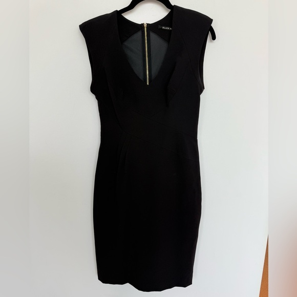 Black Halo Jagger Mesh Back Dress - Picture 9 of 15